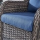 preview thumbnail 89 of 89, Outdoor Wicker High Back Club Chair with Cushions (Set of 2)