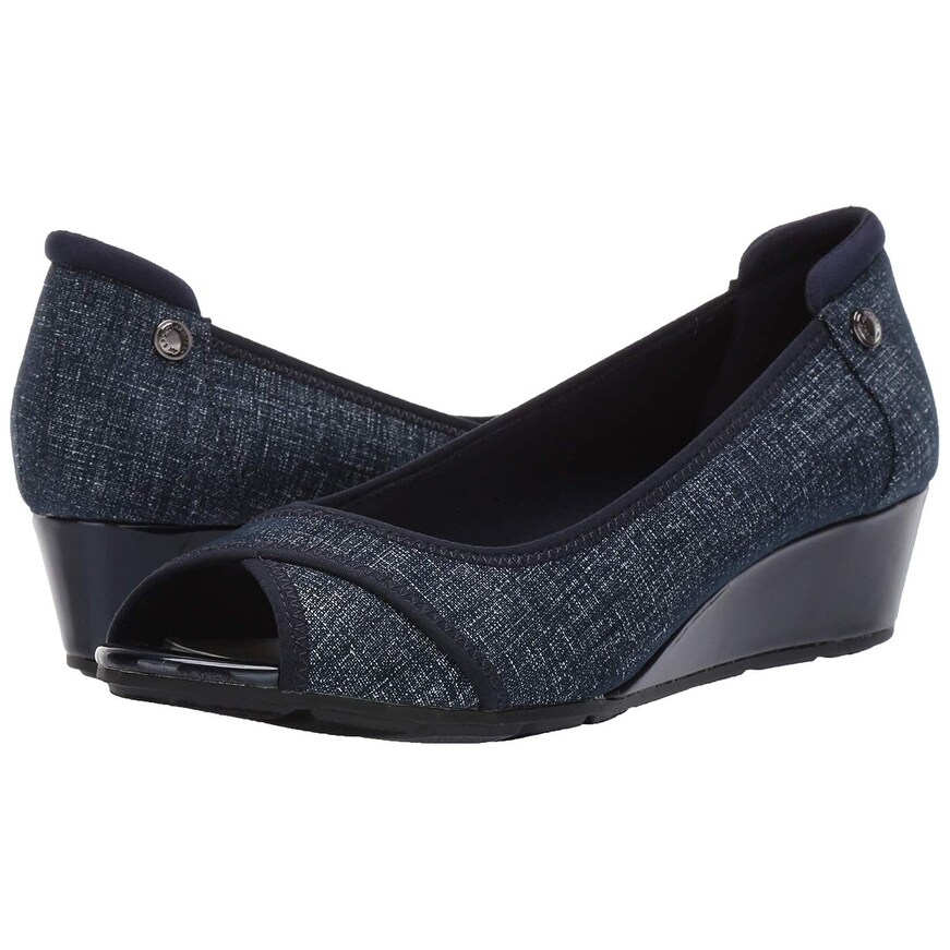 anne klein women's corner wedge pump