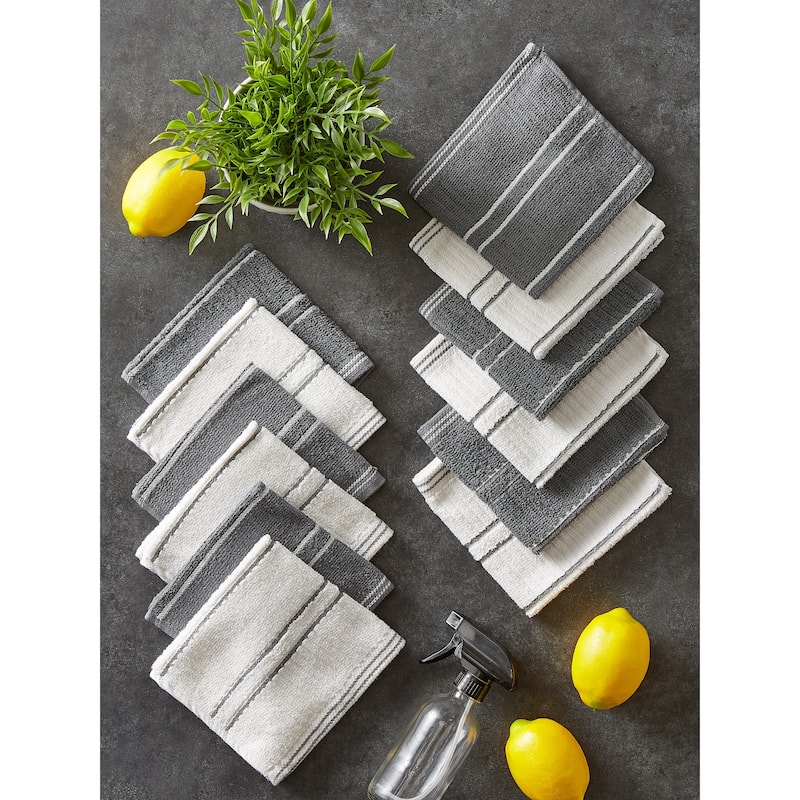 J&M Ribbed Terry Dishcloth (Set of 12)