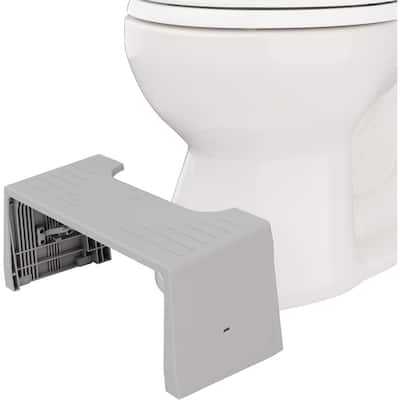 Squatty Potty Porta Traveler Foldable Toilet Stool for Travel, 7 Inch Portable Bathroom Step Stool Squat - Gray