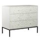 preview thumbnail 5 of 7, Woodlyn Weathered White 3 Drawer Accent Cabinet
