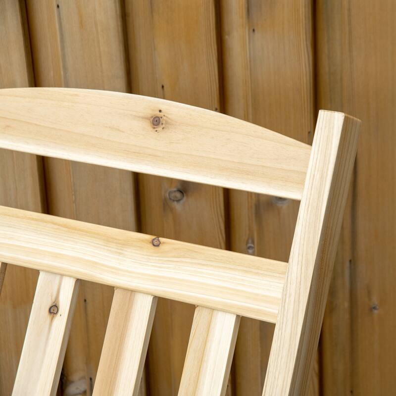 2 Pieces Wood Patio Bistro Set