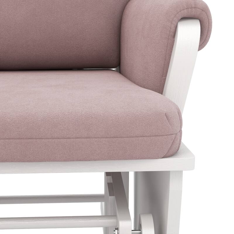 HOMCOM Nursery Glider Rocking Chair with Ottoman Cushion Seating