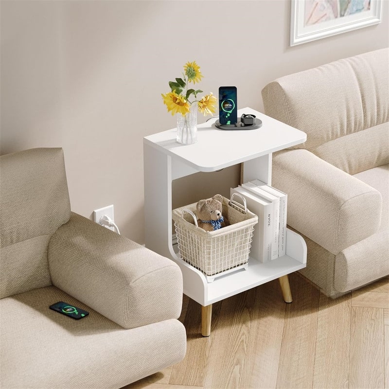 NightStands Set of 2 with Charging Station