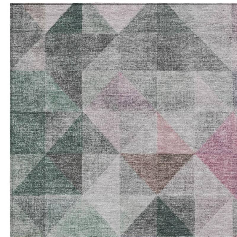 HomeRoots Geometric Transitional Rectangle Outdoor Rug