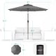 preview thumbnail 16 of 57, BONOSUKI LED Patio 9Ft Market Umbrella,Outside Deck Table Umbrella