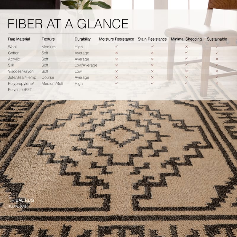 Effia Handmade Tribal Beige/ Black Area Rug