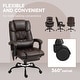 preview thumbnail 36 of 63, Vinsetto Office Desk Chair Recliner, Height Adjustable Movable Lumbar Support with 6-Point Vibrating Massage