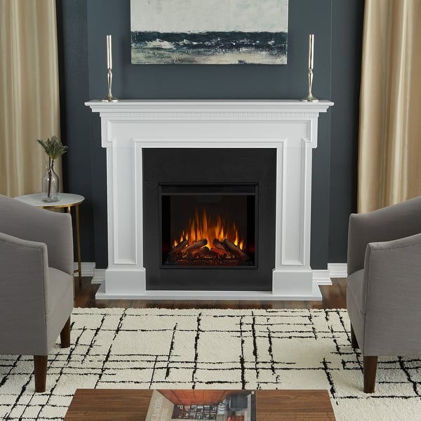 Shop Thayer Electric Fireplace In White 54 38l X 13w X 44 88h