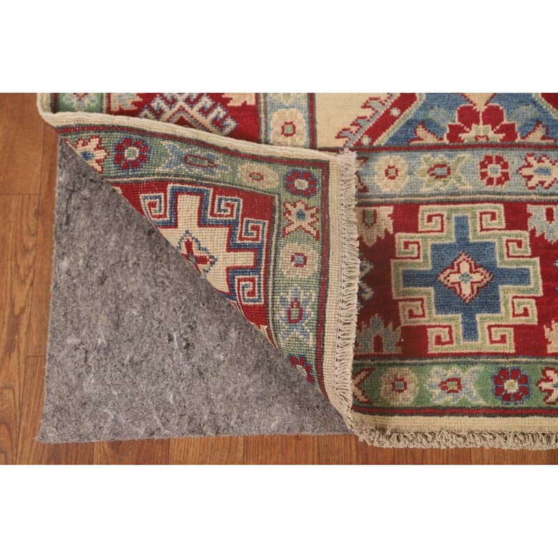 Kazak Oriental Area Rug Hand-Knotted Wool Carpet - 5'8" x 8'8"