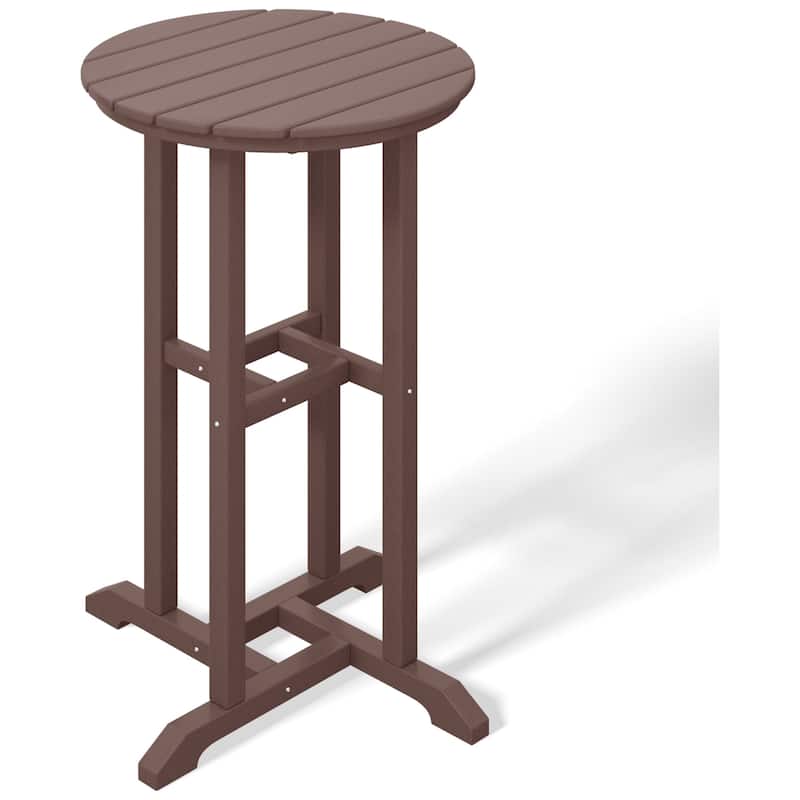 Laguna Hdpe All Weather Outdoor Patio 24" Round Counter Bistro Table