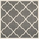 preview thumbnail 44 of 84, SAFAVIEH Handmade Chatham Eppie Modern Moroccan Wool Rug 5' Square - Dark Grey/Ivory - Square