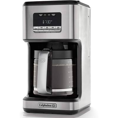 Coffee Maker, Programmable Coffee Machine with Glass Carafe, 14 Cups