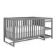 preview thumbnail 1 of 3, Dream On Me Milo 5-In-1 Convertible Crib and Changing Table I Free Changing Pad - Storm Grey Storm Grey