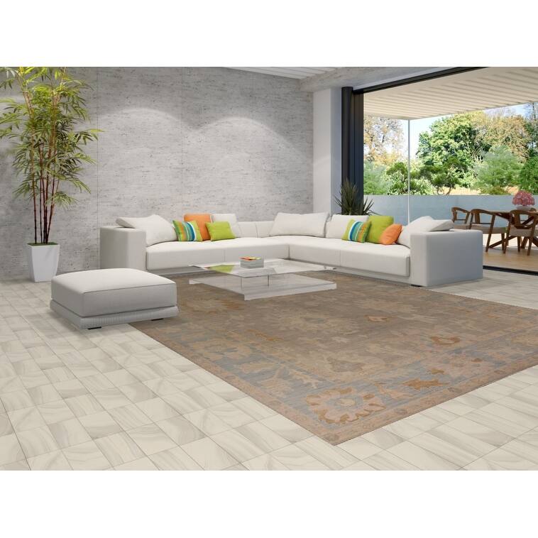 Vegetable Dye Oushak Oriental Large Area Rug Handmade Wool Carpet - 10'1" x 13'10"