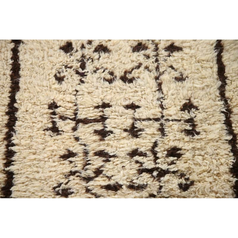 Natural Dye Kurdish Turkish Runner Rug Handmade Wool Carpet - 3'3"x 11'4"