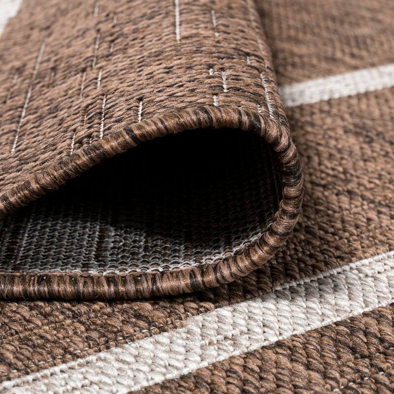 JONATHAN Y Andratx Berber Stripe Indoor/Outdoor Area Rug