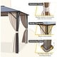 preview thumbnail 39 of 133, EROMMY Hardtop Gazebo,Outdoor Pergola with Double Roof & Netting & Curtains,Heavy Duty Canopy for Patio, Backyard, Pool party