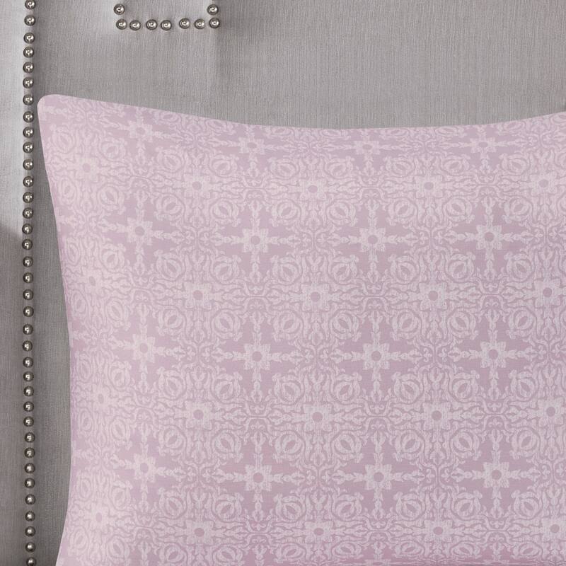 Madison Park Edna Embroidered Cotton Reversible Duvet Cover Set