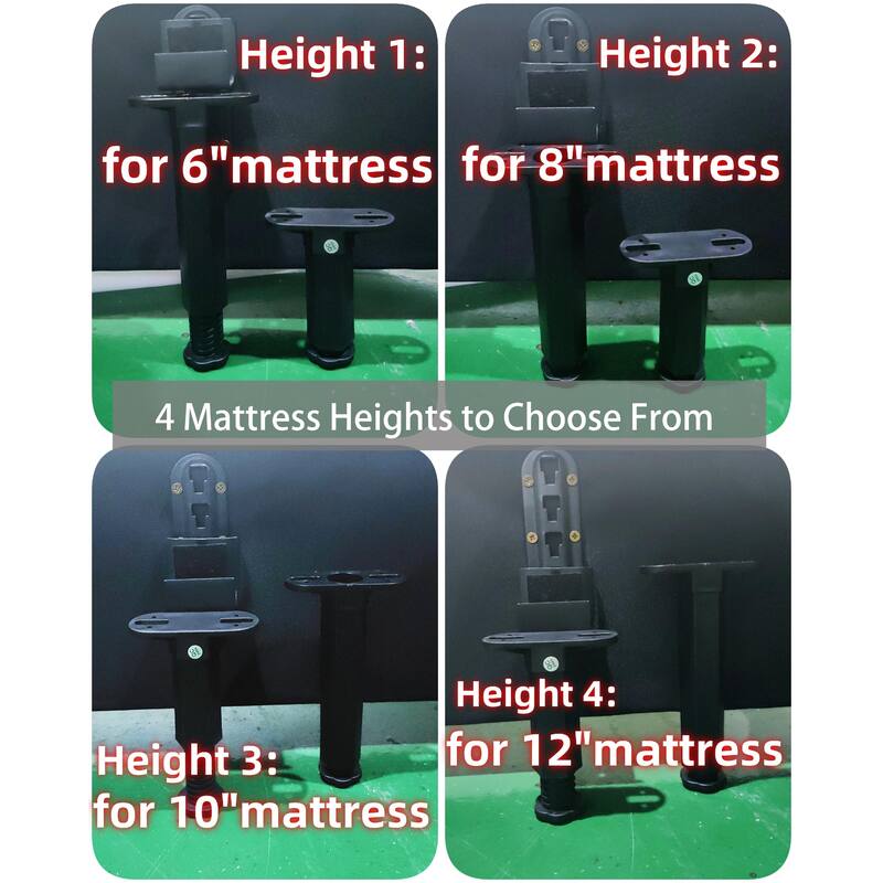 Green Queen Size Luxury Upholstered Platform Bed with Oversized Padded Backrest and Solid Frame