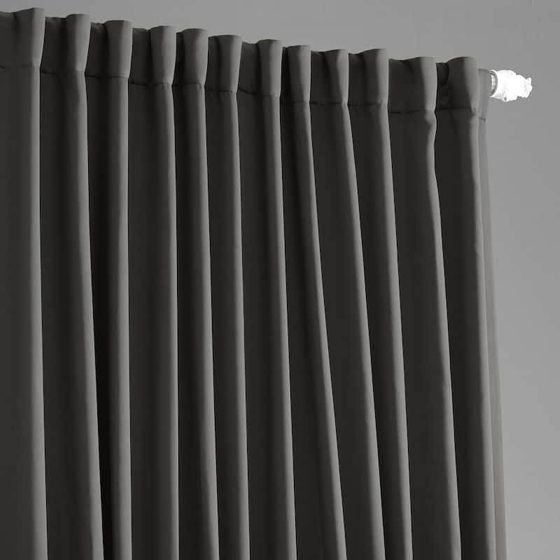 Exclusive Fabrics Extra Wide Room Darkening 84-inch Curtain (1 Panel)