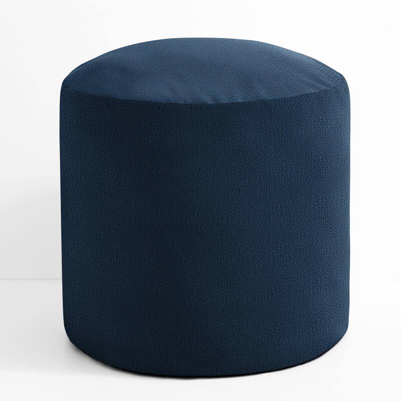 Sorra Home Sunbrella Outdoor Bean Pouf Circle