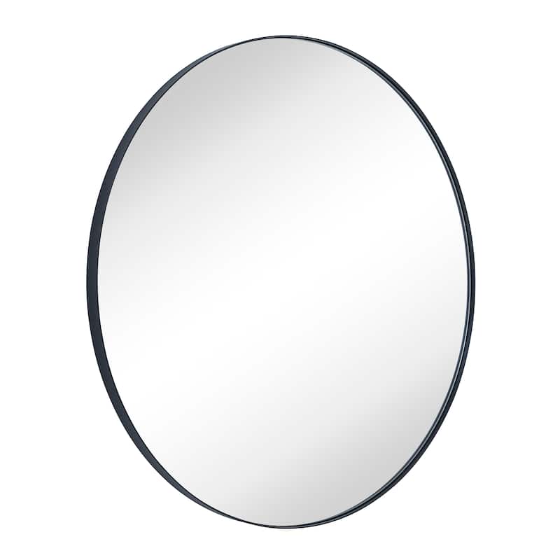TEHOME Yolanta Round Metal Wall Mirror
