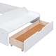 preview thumbnail 11 of 24, Twin Wooden Low Platform Bedframe w/ Shelves, Socket & Bench at The Foot