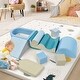 preview thumbnail 2 of 7, Soft Climb and Crawl Foam Playset 8 in 1,Safe Soft Foam Nugget Block for Infants, Preschools, Toddlers - Colorful
