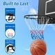 preview thumbnail 8 of 16, Costway 18" Basketball Rim Wall Door Mounted Basketball Hoop with All - See Details