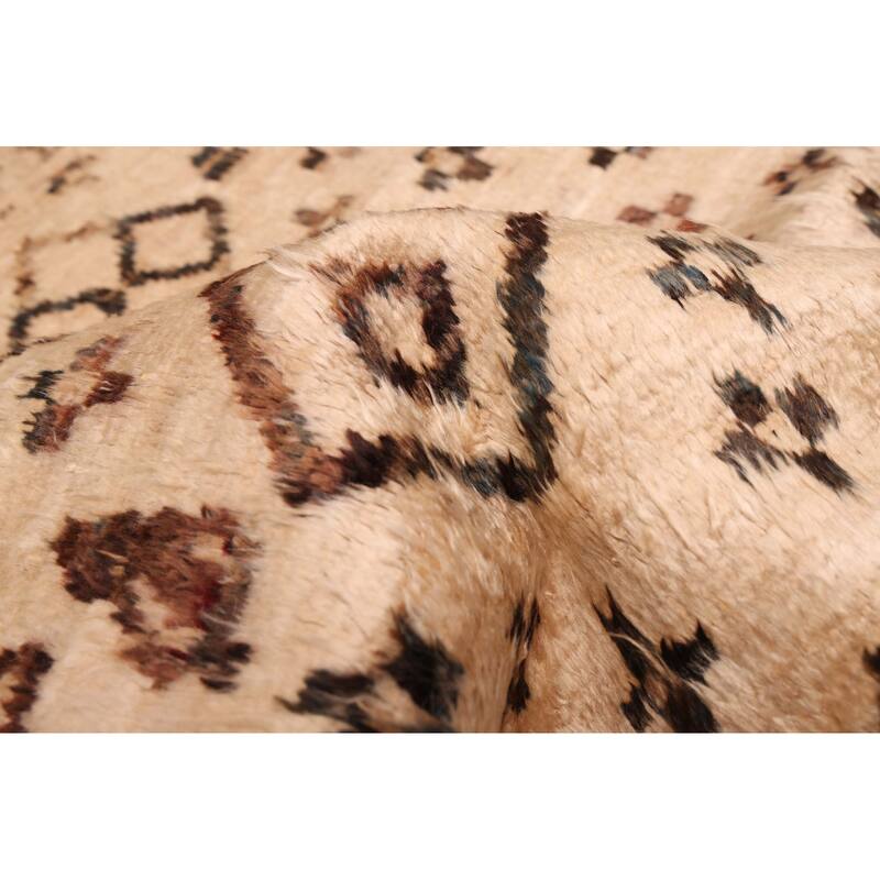 ECARPETGALLERY Hand-knotted Pak Finest Marrakesh Tan Wool Rug - 8'7 x 9'9