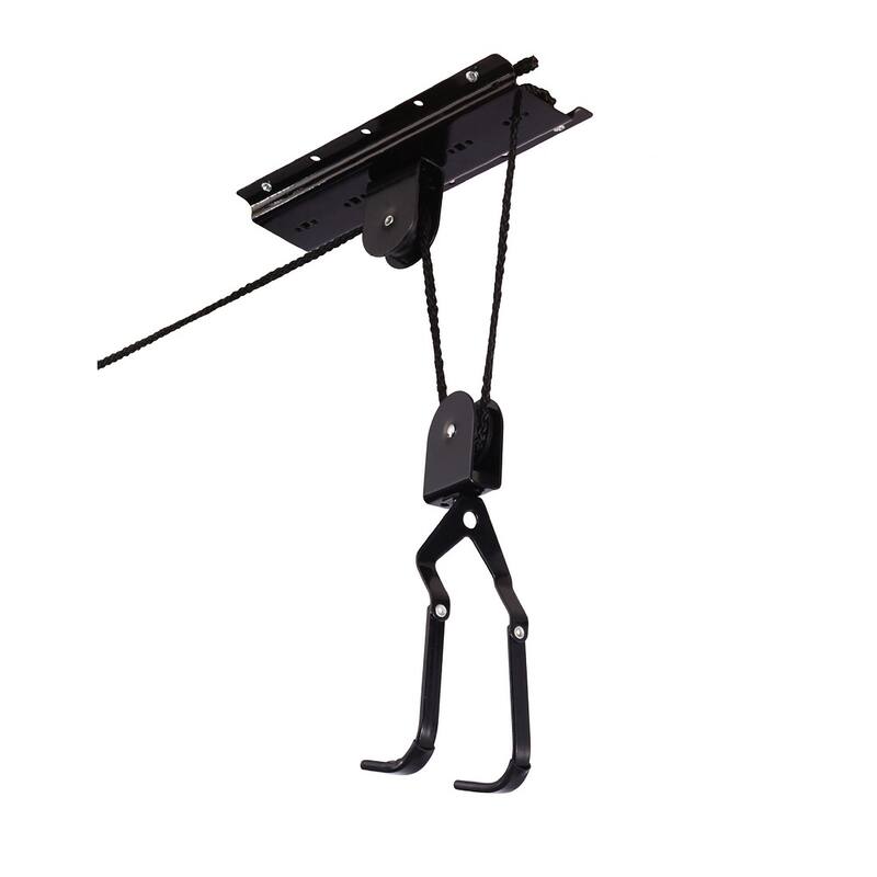Bike Hanger - Overhead Hoist Pulley System with 100lb Capacity for Bicycles or Ladders - Garage Ceiling Storage by Rad Sportz
