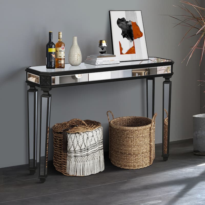 Mirror Console Table Entryway Table, Narrow Accent Table Sofa Tables Foyer Tables for Living Room Hallway Entrance