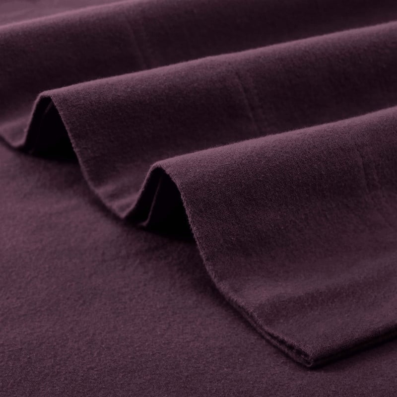 Superior Solid Flannel Cotton Fuzzy Deep Pocket Sheet Set