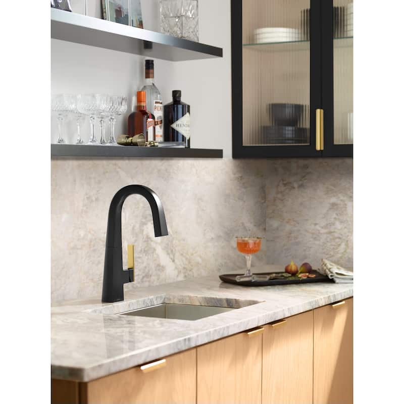 Moen Nio 1.5 GPM Deck Mounted Bar Faucet with Duralock and Duralast