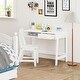 preview thumbnail 2 of 6, COSTARS Kids Desk and Chair Set: Wooden Study Table with Drawers & Ergonomic Chair for Bedroom & Study Room