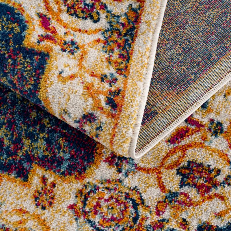 Hauteloom Istanbul Collection Vintage Oriental Traditional Medallion Area Rug