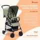 preview thumbnail 2 of 6, hauck Sport T13 Lightweight Compact Foldable Stroller Push Chair, Dark Olive - 13.2