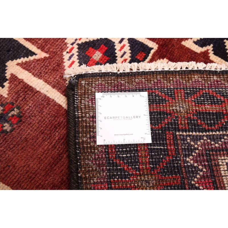 ECARPETGALLERY Hand-knotted Konya Anatolian Dark Red Wool Rug - 5'5 x 8'9