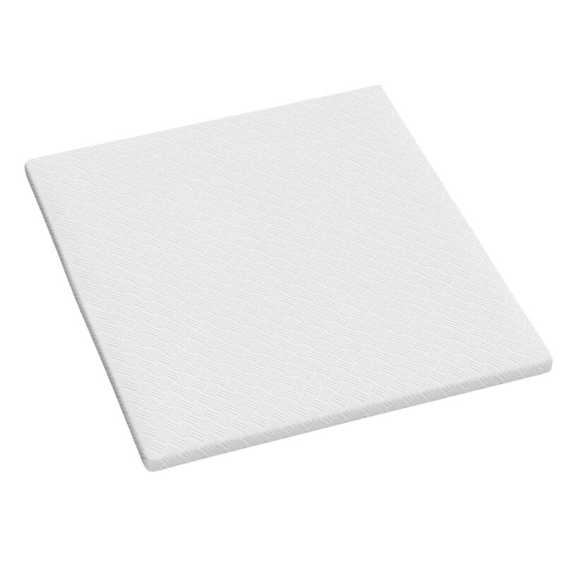 4" White Memory Foam King Mattress Topper