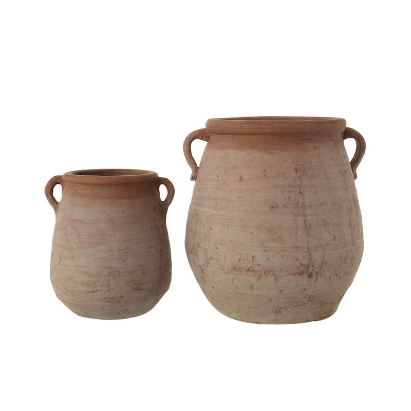 Whitewashed Terra-cotta Urn
