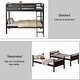 preview thumbnail 11 of 33, Costway Twin Over Twin Bunk Bed Convertible 2 Individual Beds Wooden