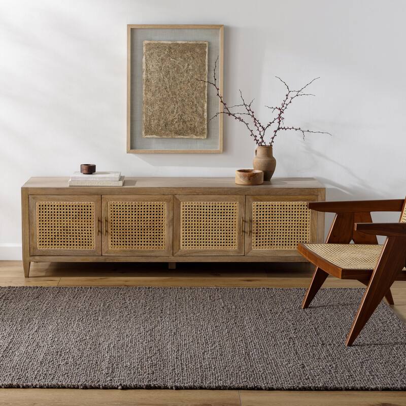 Juwan Mid-Century Modern Solid Area Rug