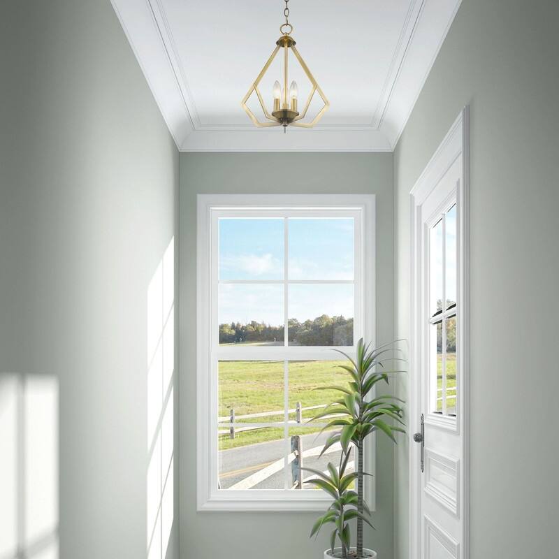Livex Lighting 3-light Pendant 40923-01 - 14" DIA X 14" H/ 14" DIA X 16" H