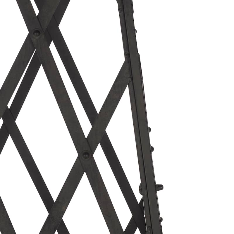 SAFAVIEH Outdoor Patio Furniture Caledonia Trellis Planter - 22"W x 22"D x 98"H