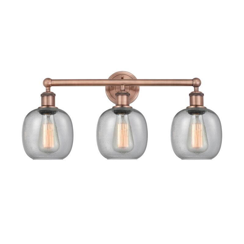 Innovations Lighting 616-3W-12-24 Belfast Vanity Belfast 3 Light 24" - Antique Copper / Seedy