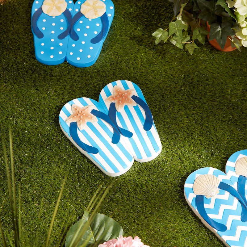 Sunflower Dot Flip Flop Stepping Stone
