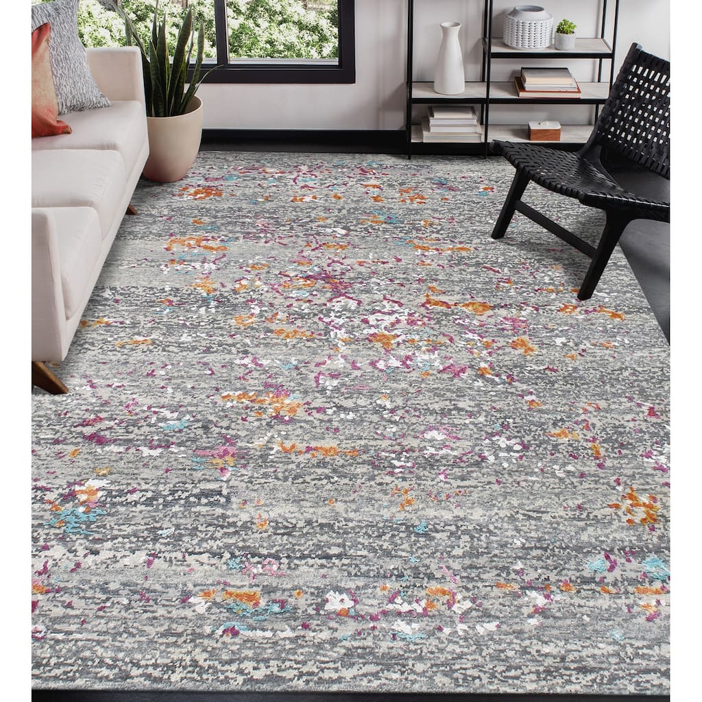 Essence Malta Transitional Abstract Hand-Knotted Area Rug