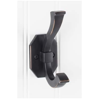 Elements 1-3/4 Inch Wide Double Coat and Hat Hook