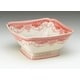 preview thumbnail 3 of 1, Studdard Ceramic Serving Bowl, Dark Pink/Cream